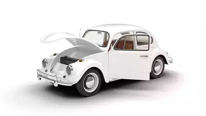 Volkswagen Beetle 1300 1963 HQ 3d model