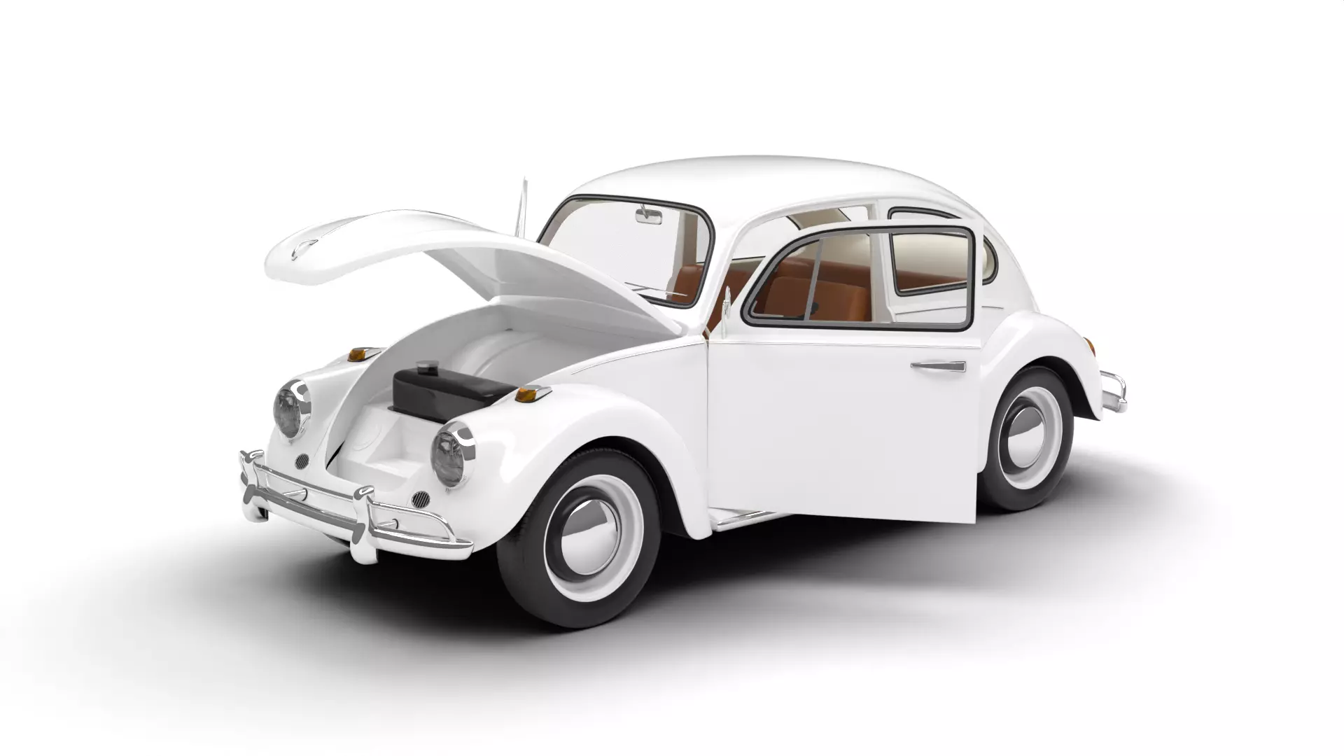 Volkswagen Beetle 1300 1963 HQ 3d model 3D model_0