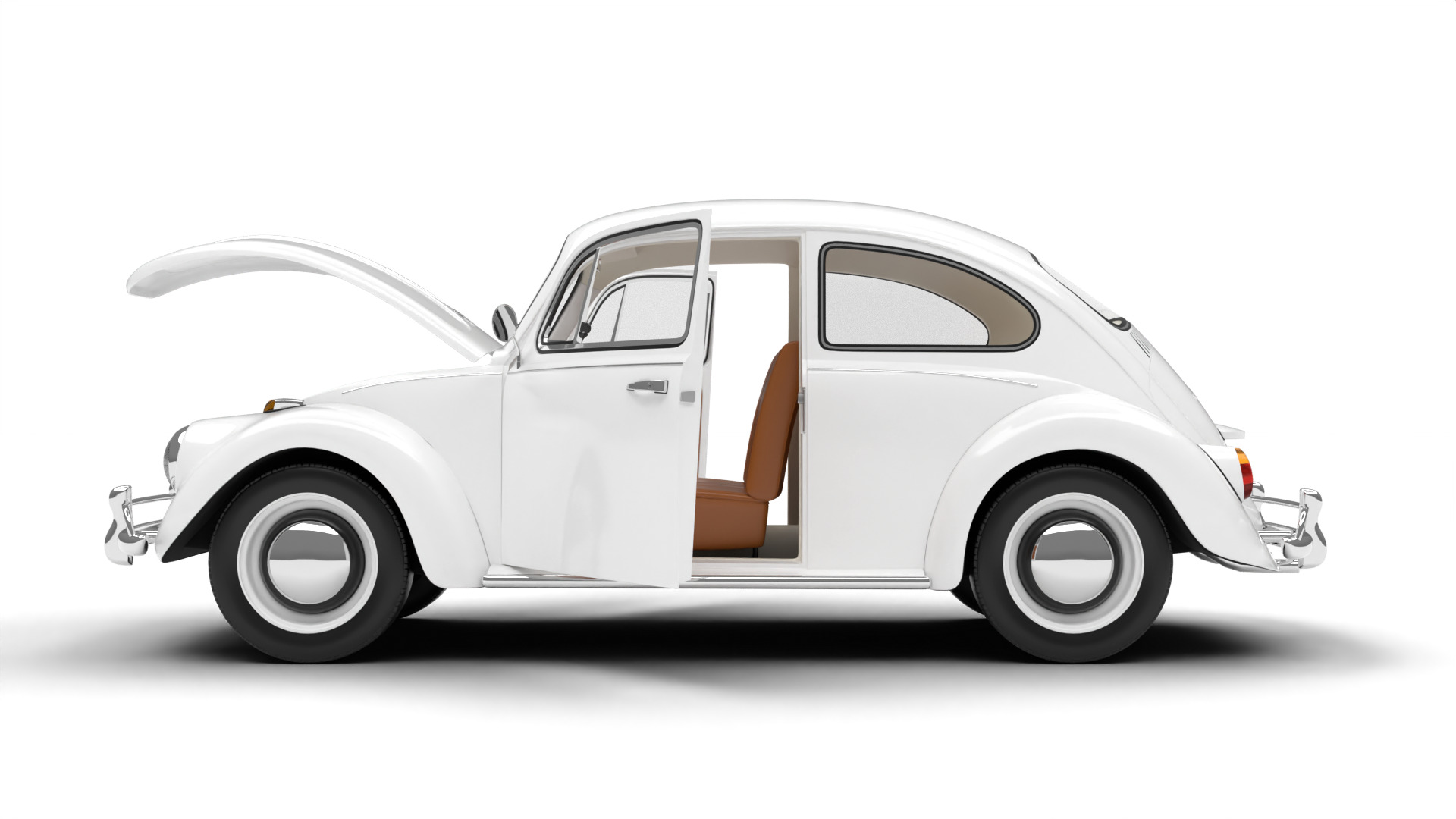 Volkswagen Beetle 1300 1963 HQ 3d model 3D model_10