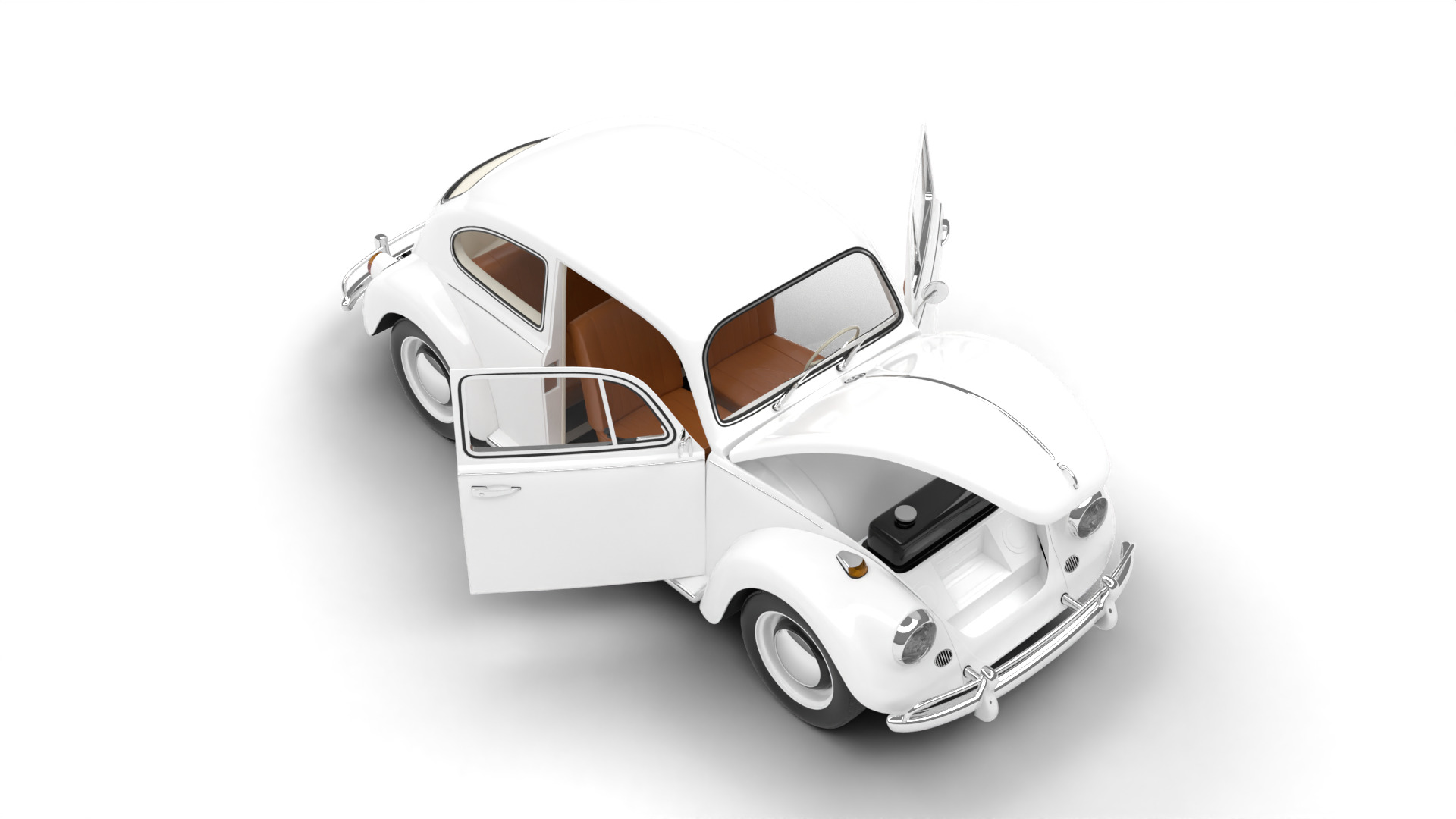 Volkswagen Beetle 1300 1963 HQ 3d model 3D model_8