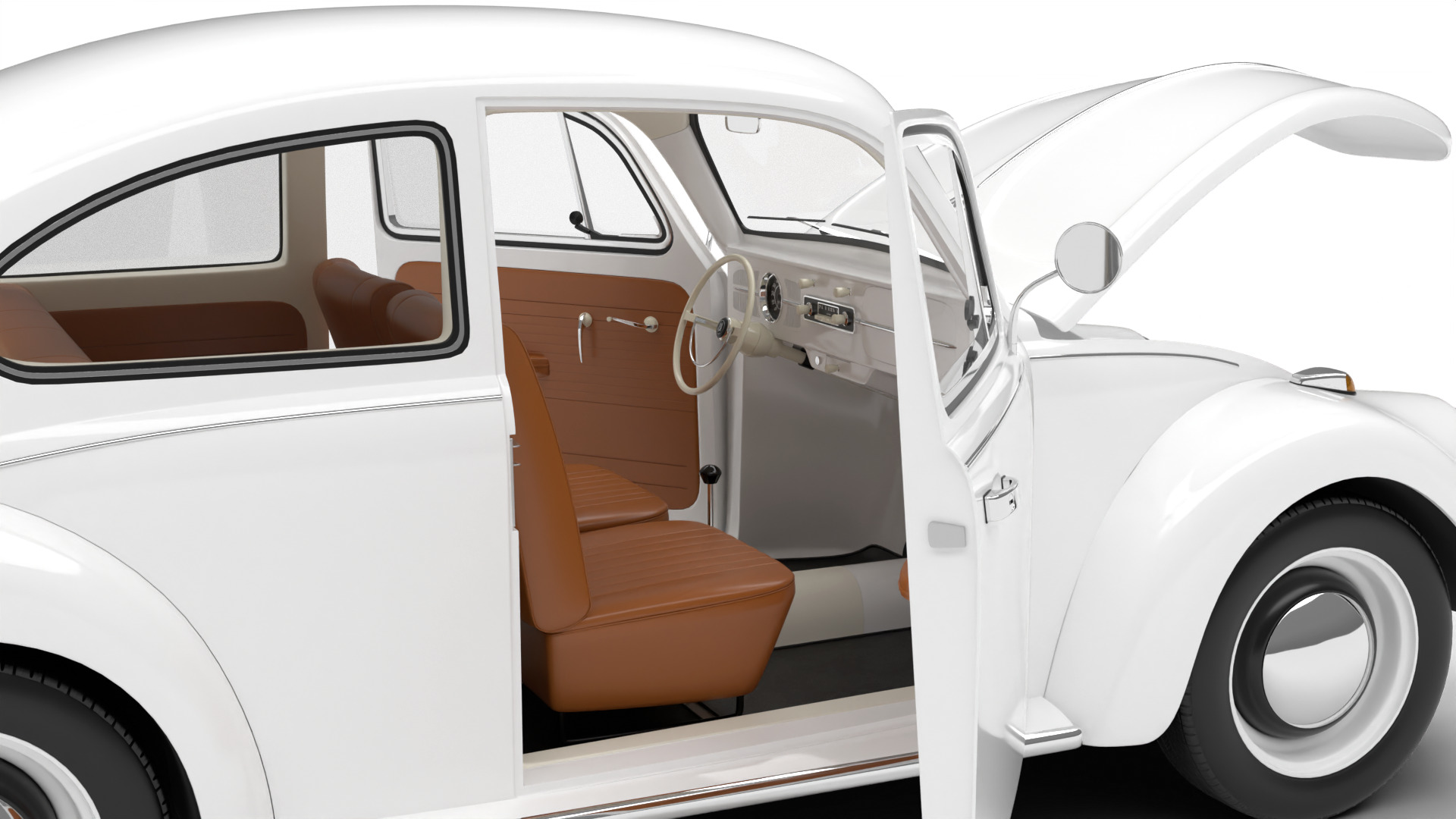 Volkswagen Beetle 1300 1963 HQ 3d model 3D model_7