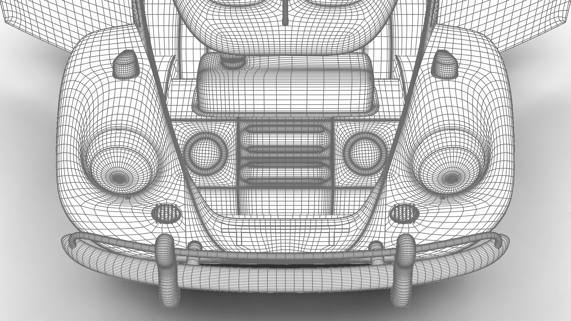 Volkswagen Beetle 1300 1963 HQ 3d model 3D model_42