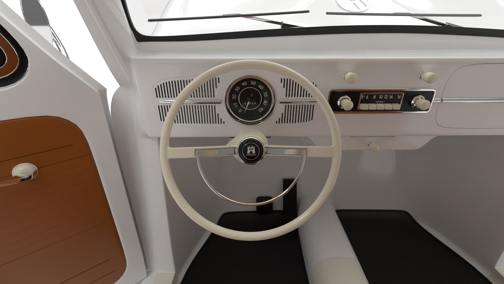 Volkswagen Beetle 1300 1963 HQ 3d model 3D model_22