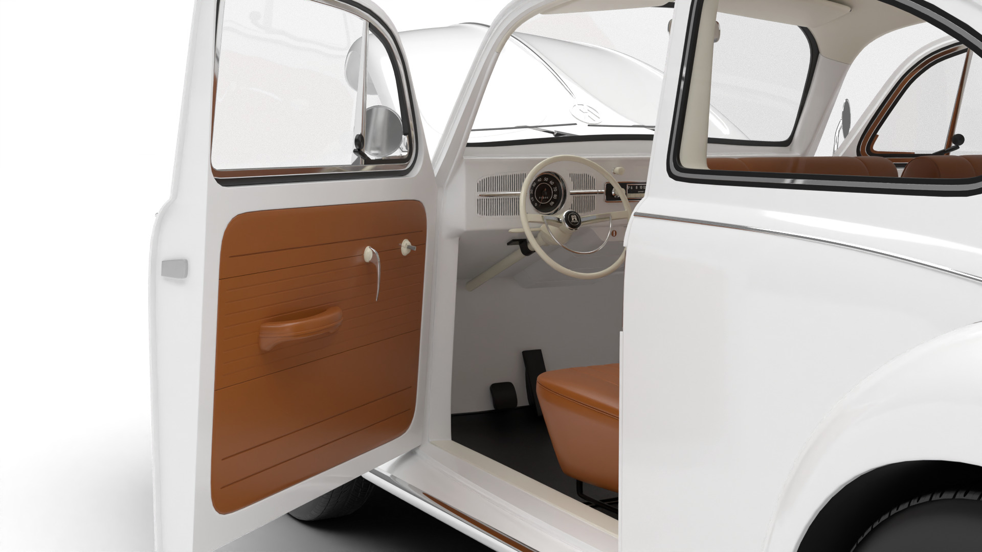 Volkswagen Beetle 1300 1963 HQ 3d model 3D model_15