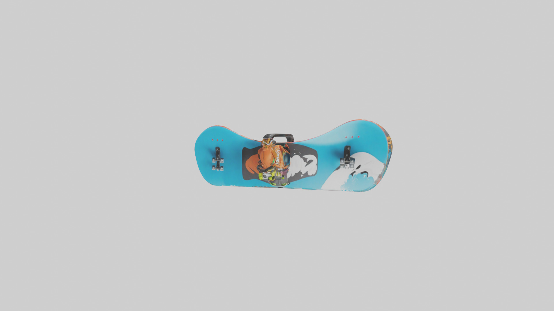Cartoon Snowboard model 3D model_10