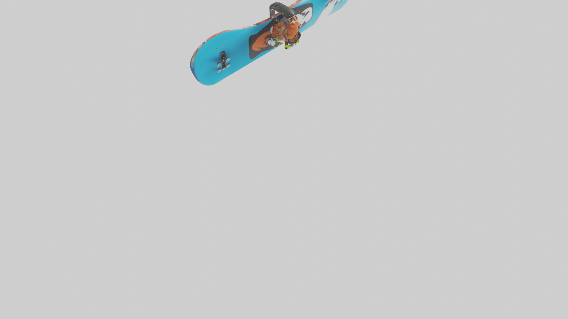 Cartoon Snowboard model 3D model_6