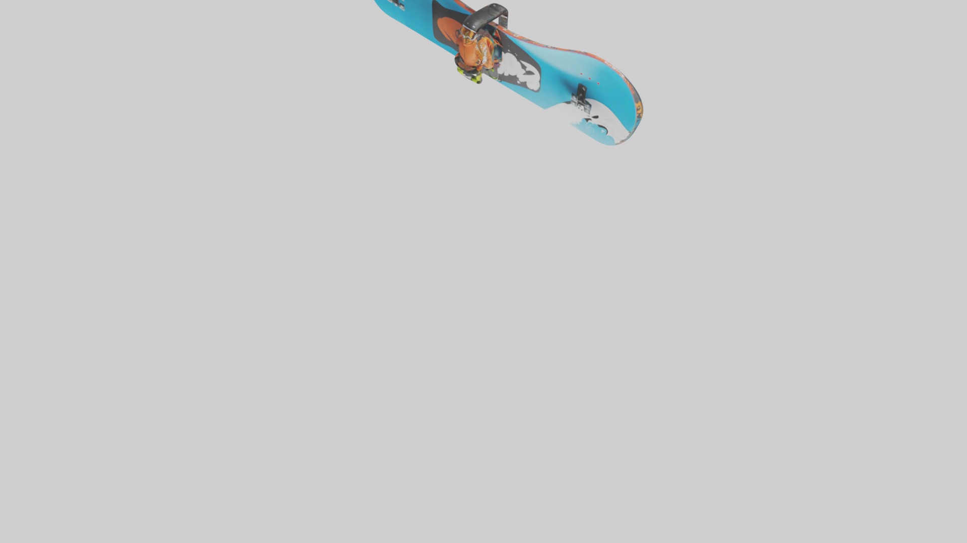 Cartoon Snowboard model 3D model_5