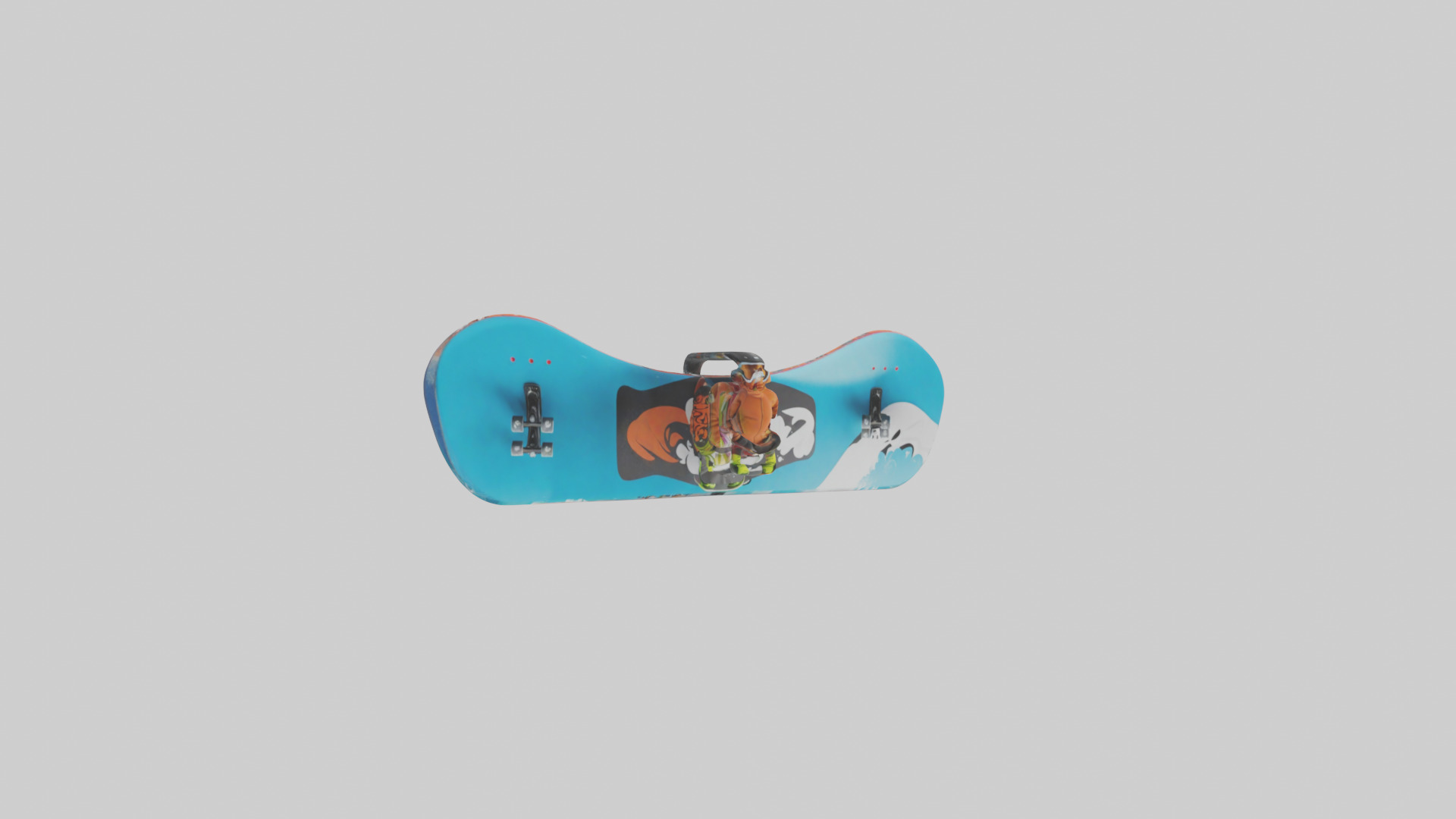 Cartoon Snowboard model 3D model_11