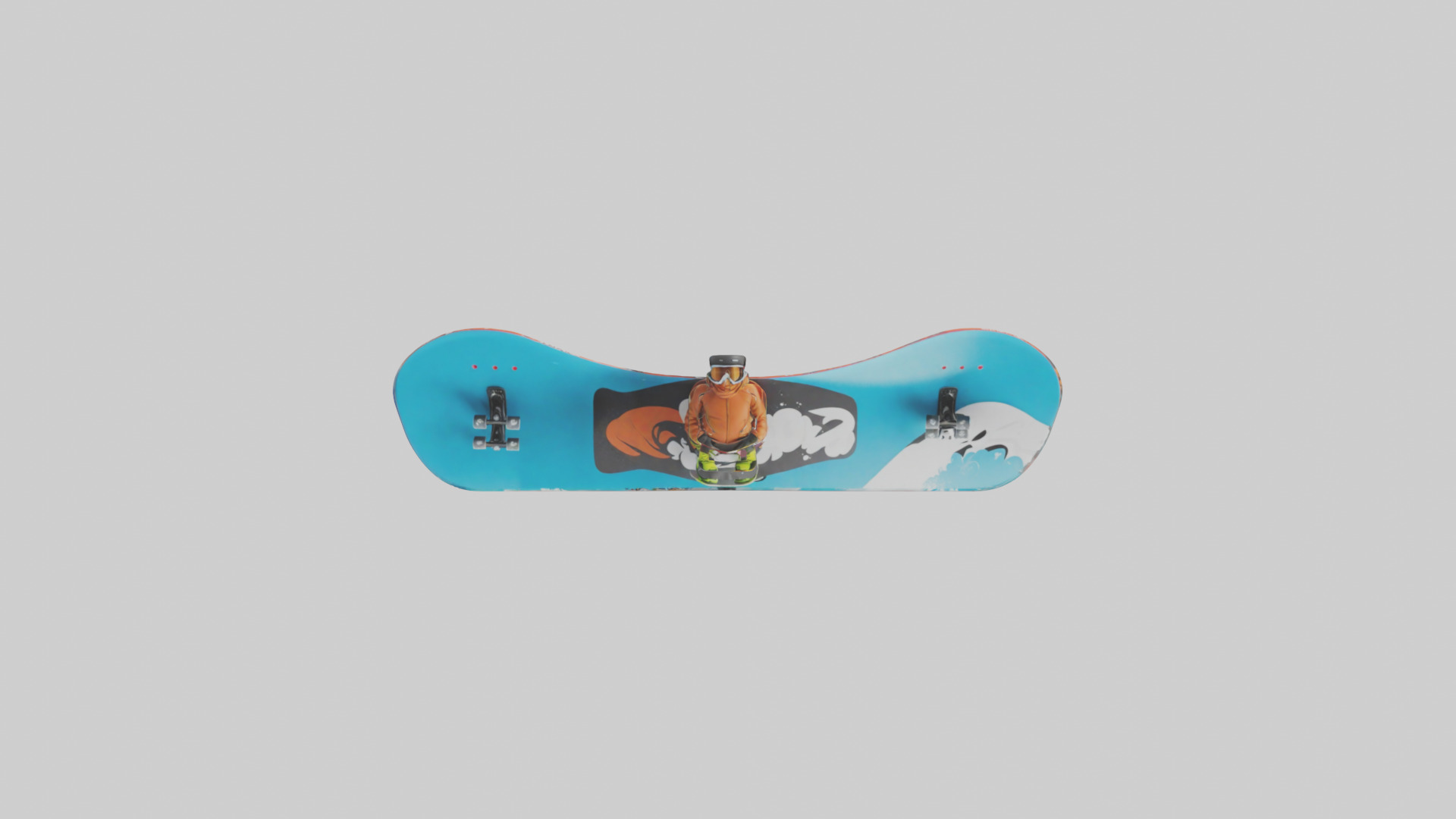 Cartoon Snowboard model 3D model_9