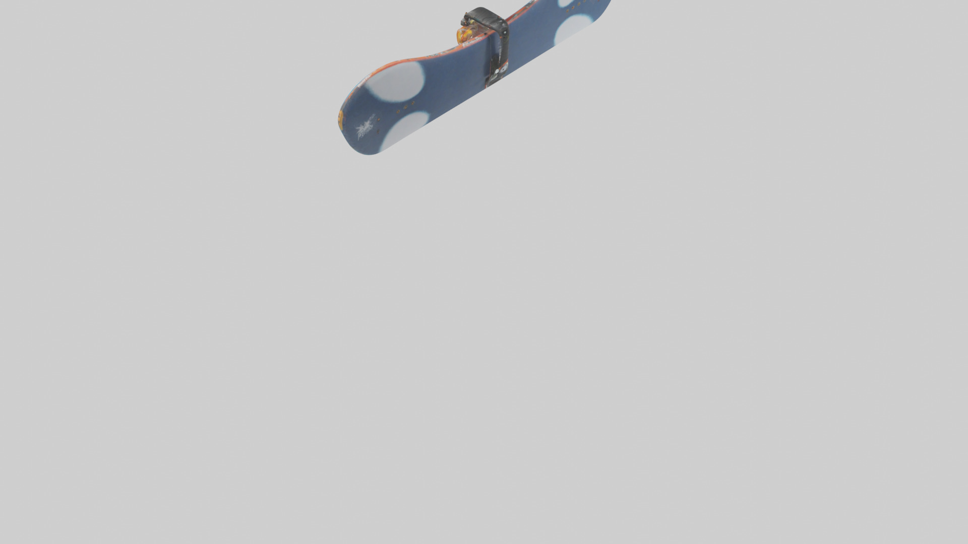 Cartoon Snowboard model 3D model_3