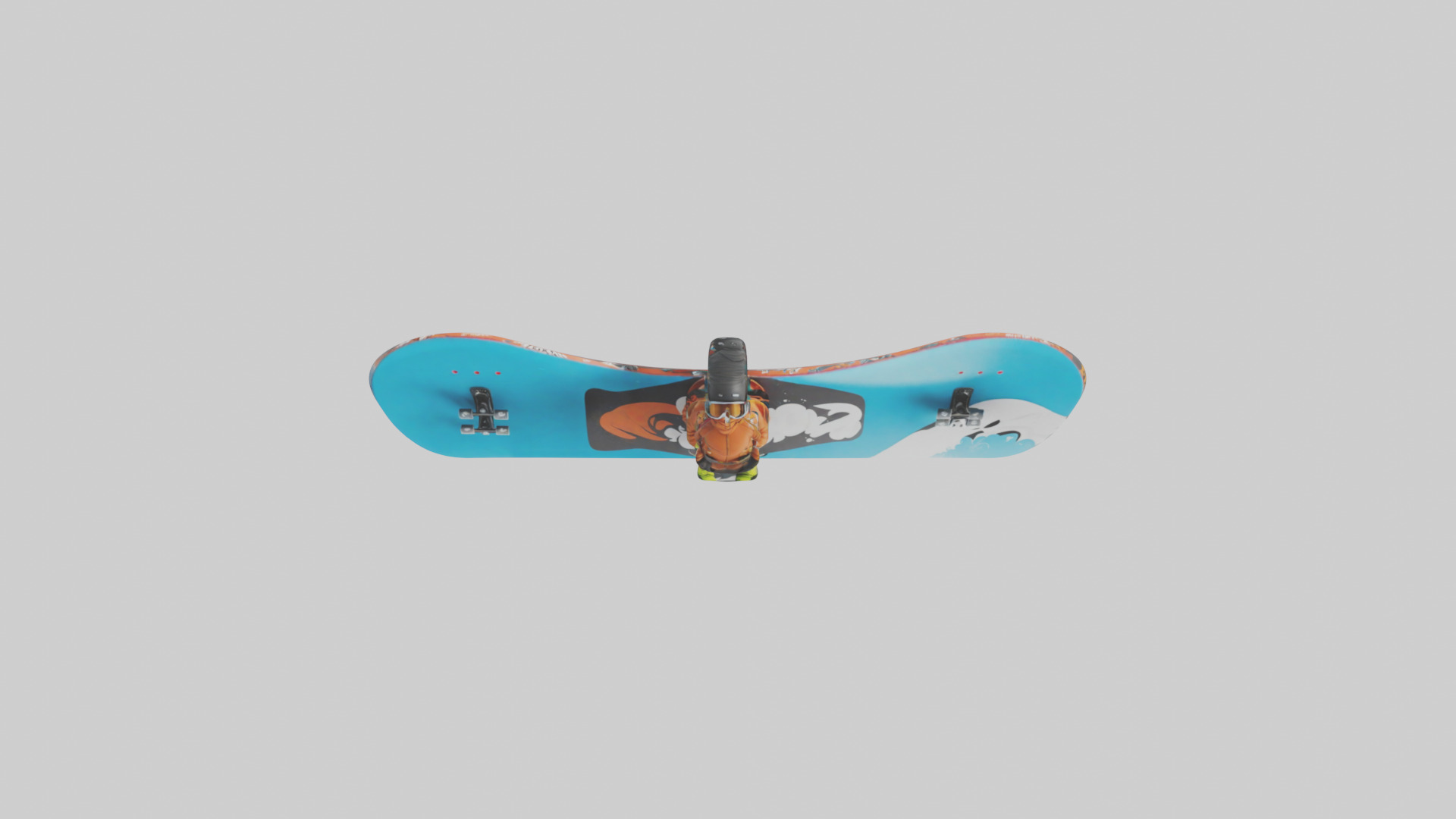 Cartoon Snowboard model 3D model_16