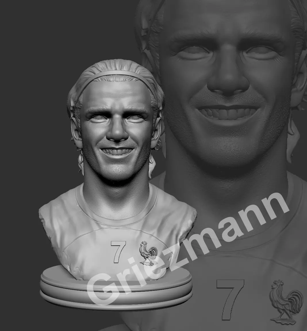 Antoine Griezmann 3D print model_0
