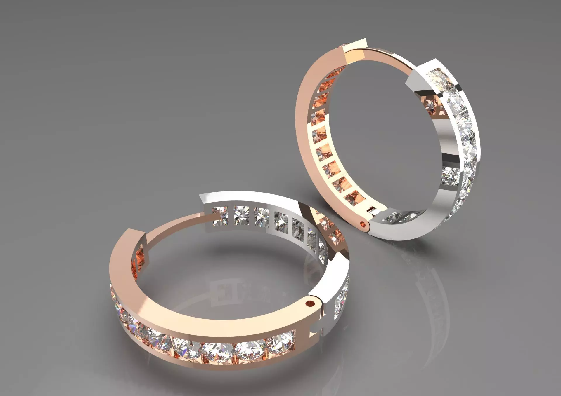 bride diamond earring je0034 3D print model