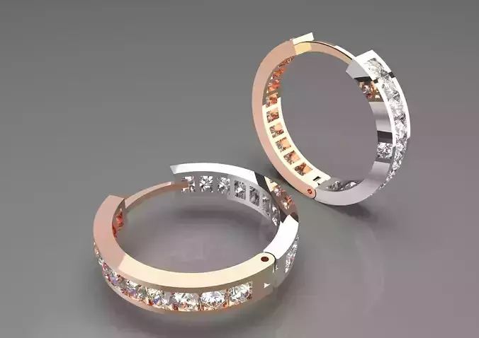 bride diamond earring je0034