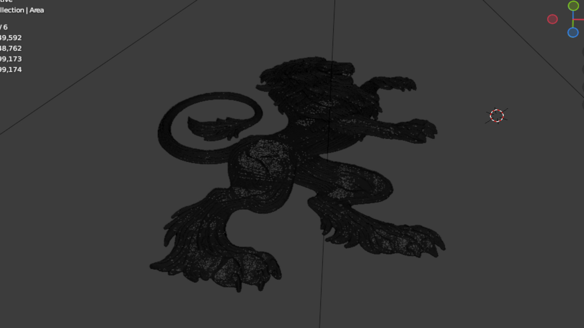 Heraldry Lion 03 3D print model_7