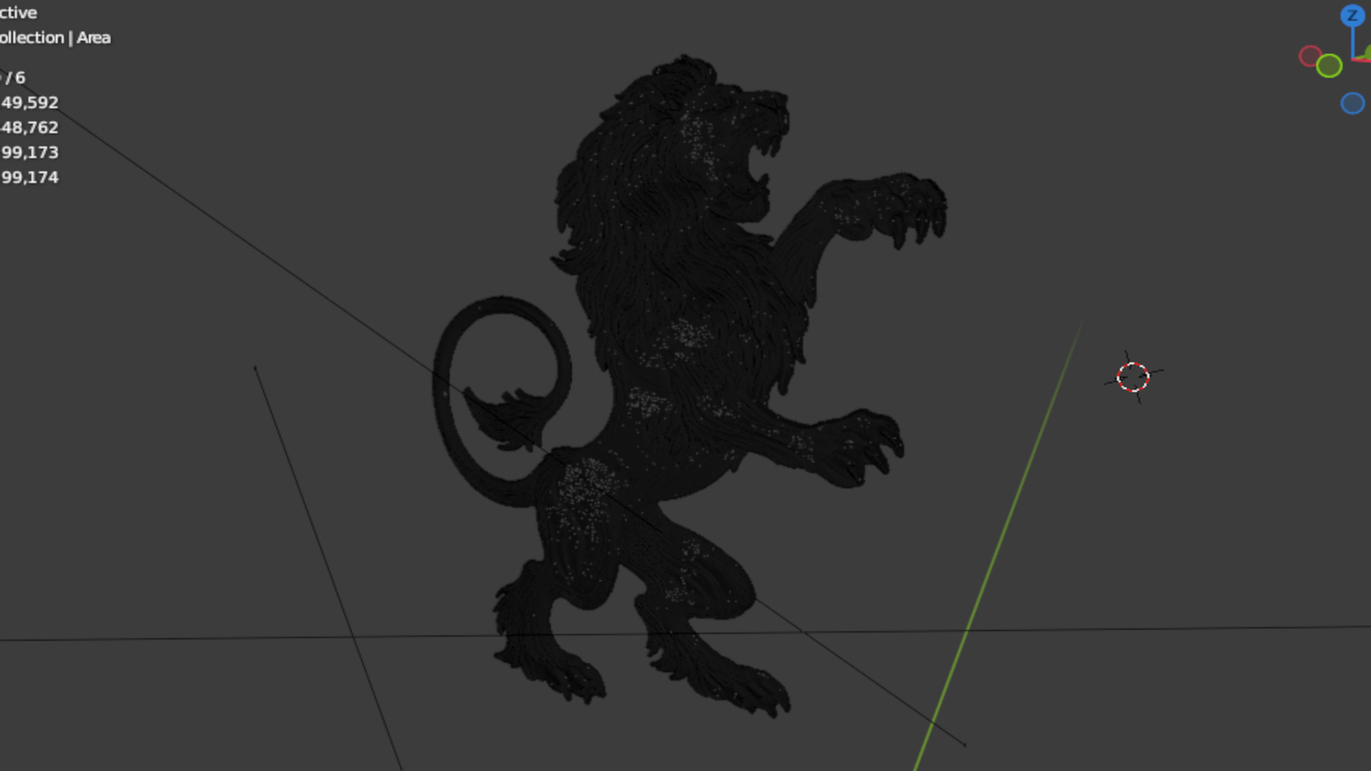 Heraldry Lion 03 3D print model_6