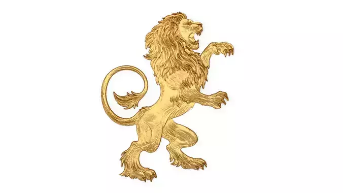 Heraldry Lion 03