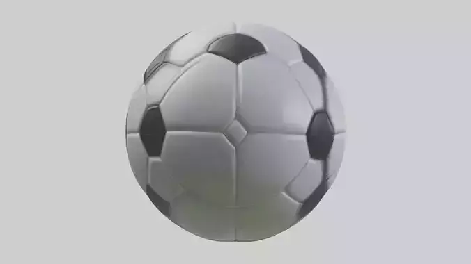 Cartoon Soccer Ball model 2