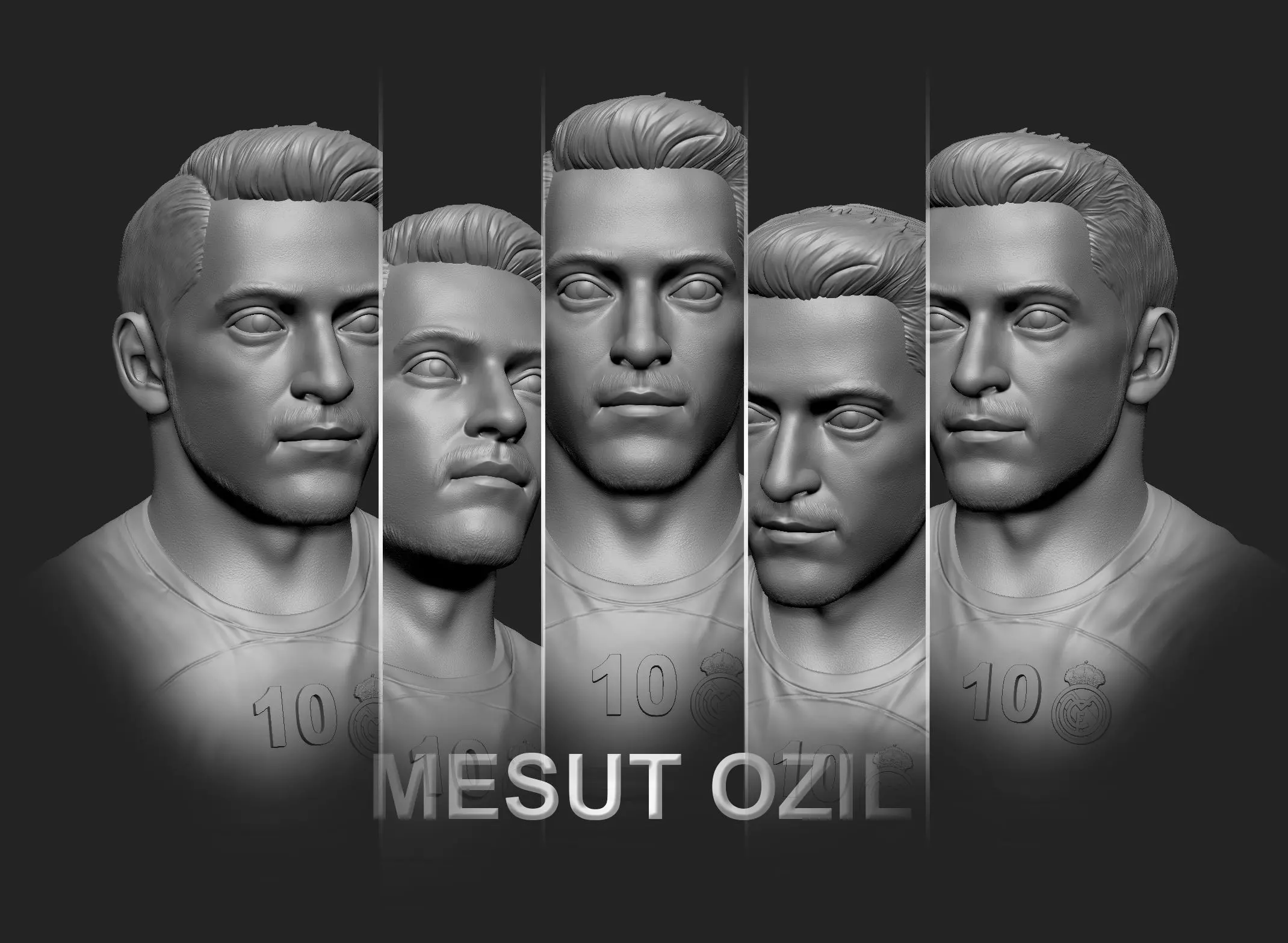 Mesut Ozil 3D print model_0