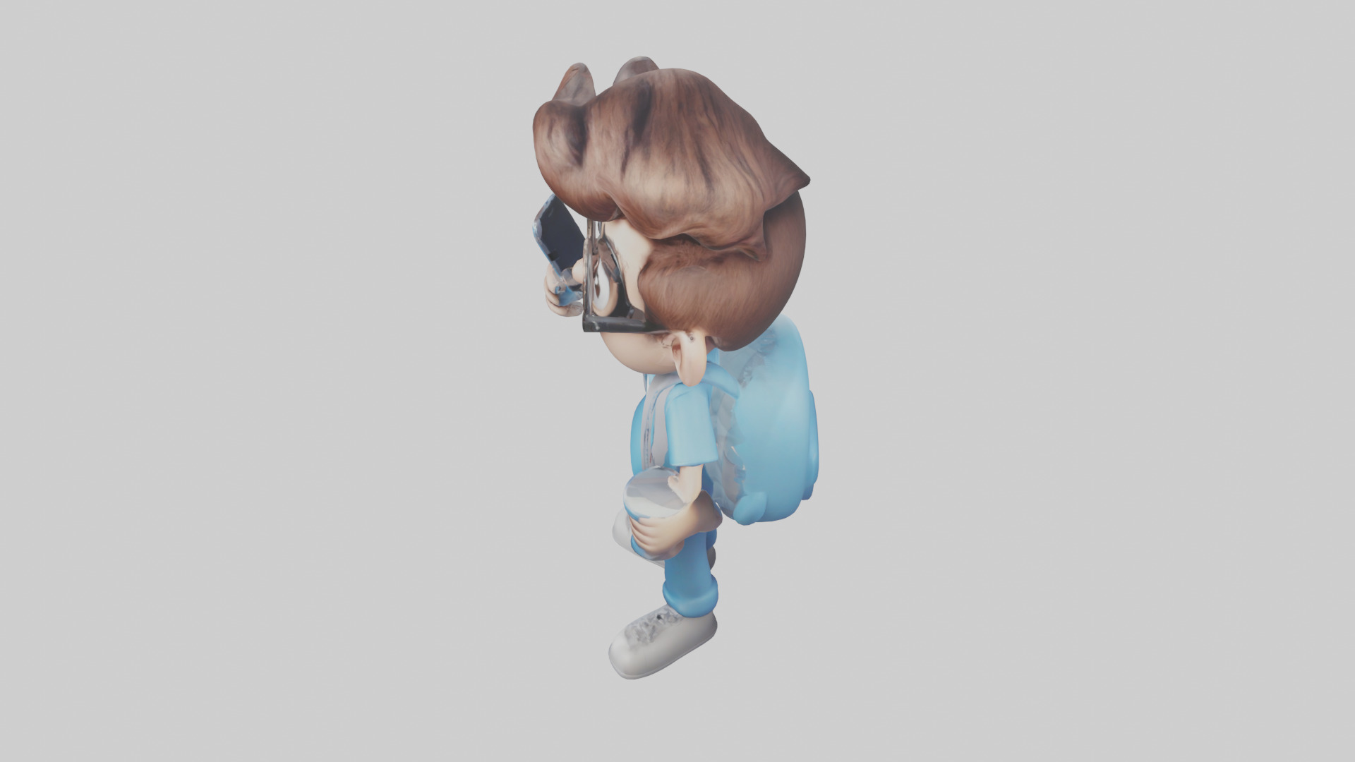 Cartoon Social Media Manager model 3D model_17