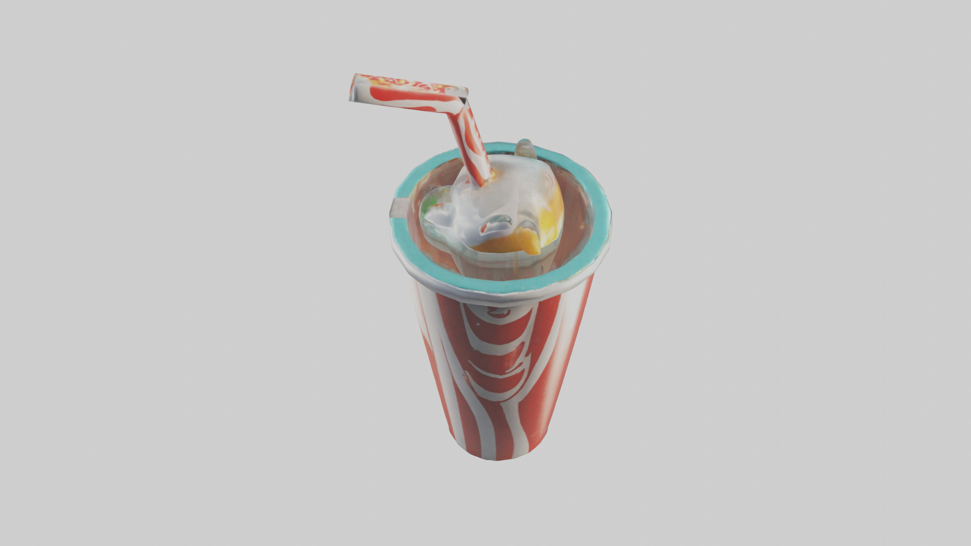 Cartoon Soda Cup model 3D model_16