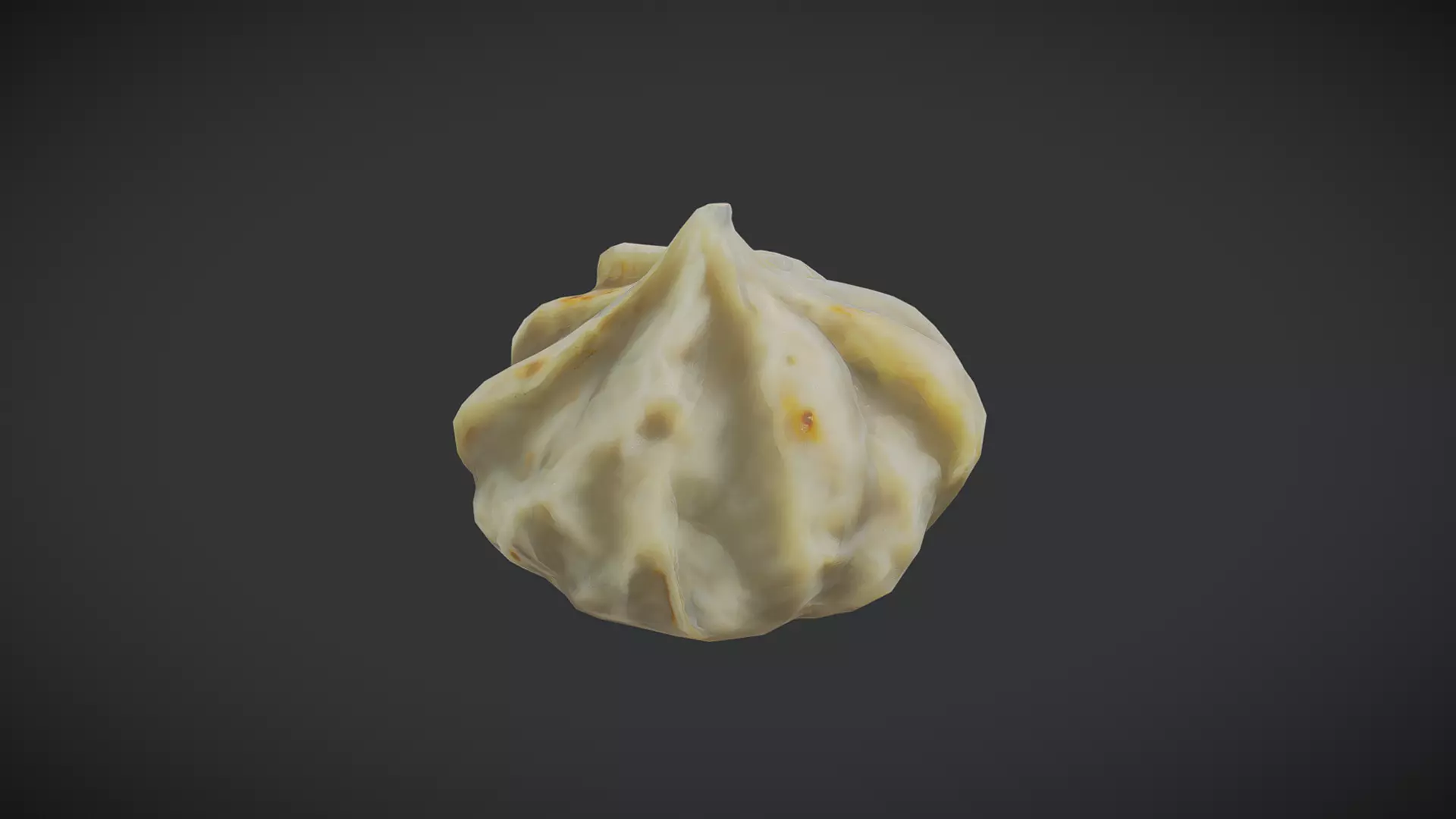 Dumpling 2 Low-poly 3D model_0