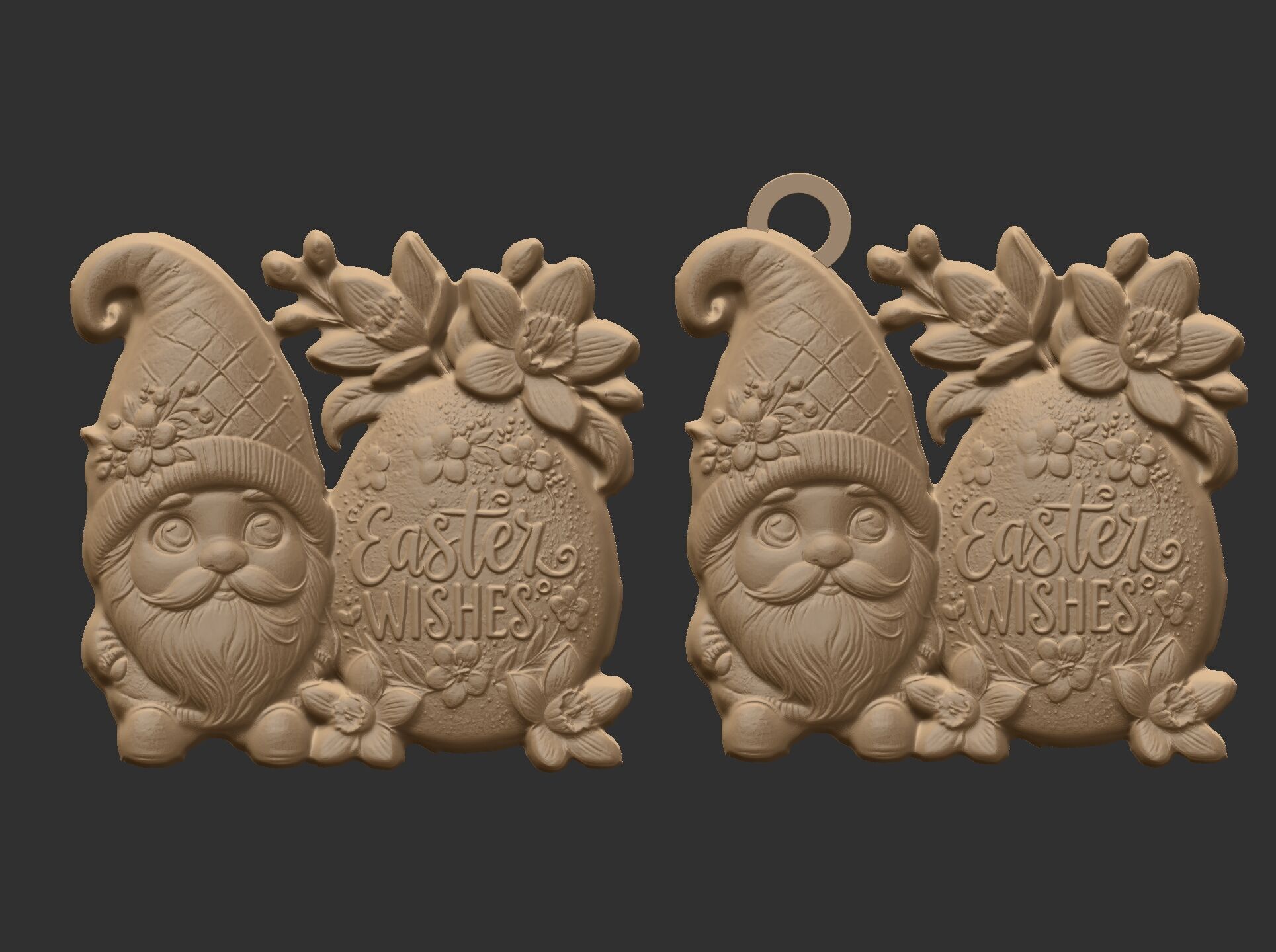 Easter gnome egg decor  3D print model_9