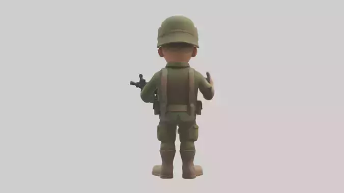Cartoon Soldier model