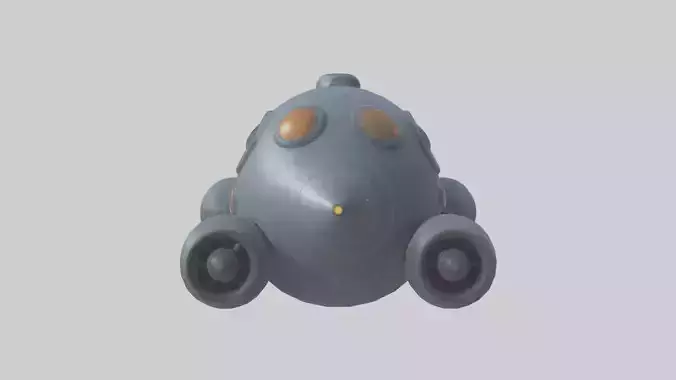 Cartoon Space Ship model