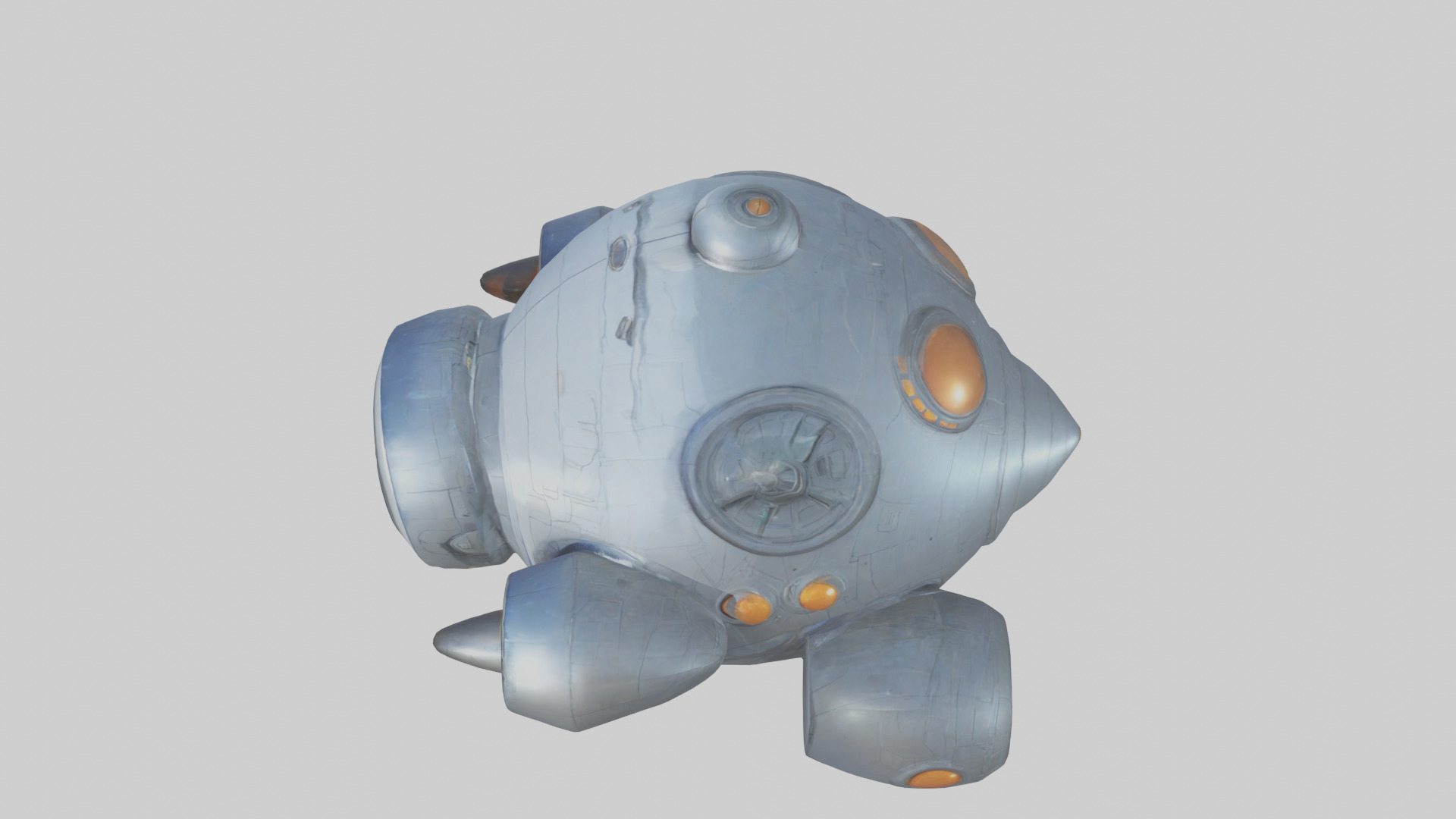Cartoon Space Ship model 3D model_17