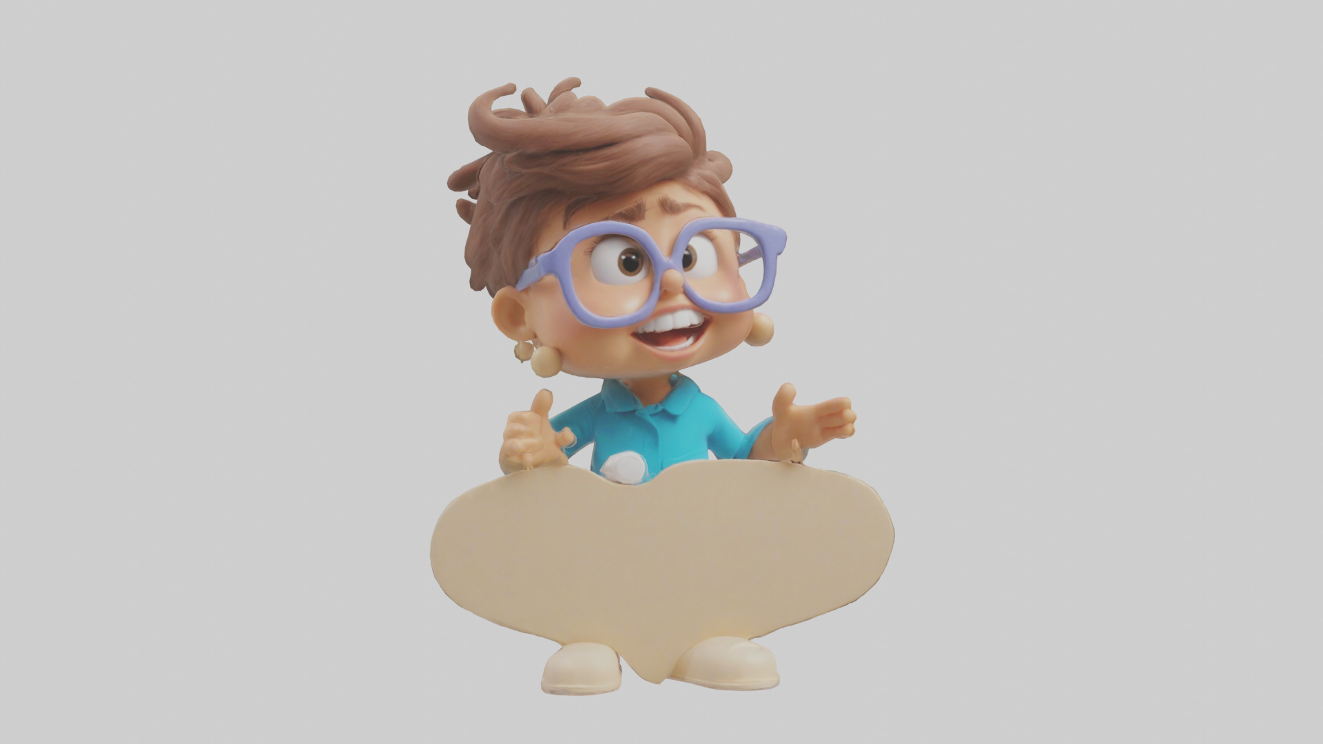 Cartoon Speech Therapist model 3D model_9