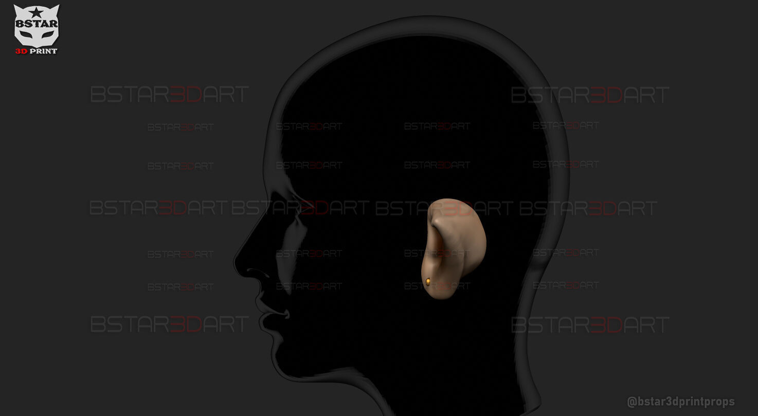 Elf Ear Wearable - Esil Ear Cosplay - Solo Leveling Anime 3D print model_12