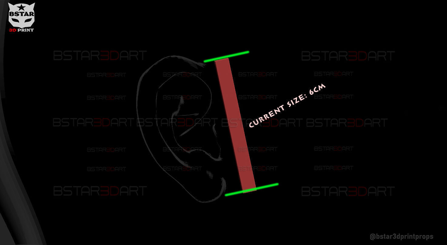 Elf Ear Wearable - Esil Ear Cosplay - Solo Leveling Anime 3D print model_22