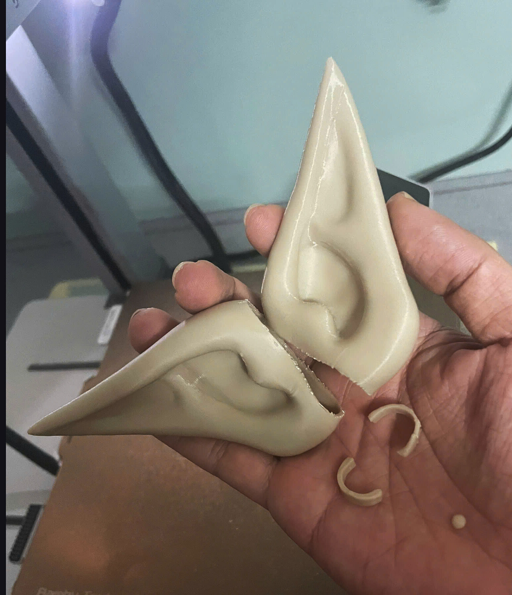 Elf Ear Wearable - Esil Ear Cosplay - Solo Leveling Anime 3D print model_5