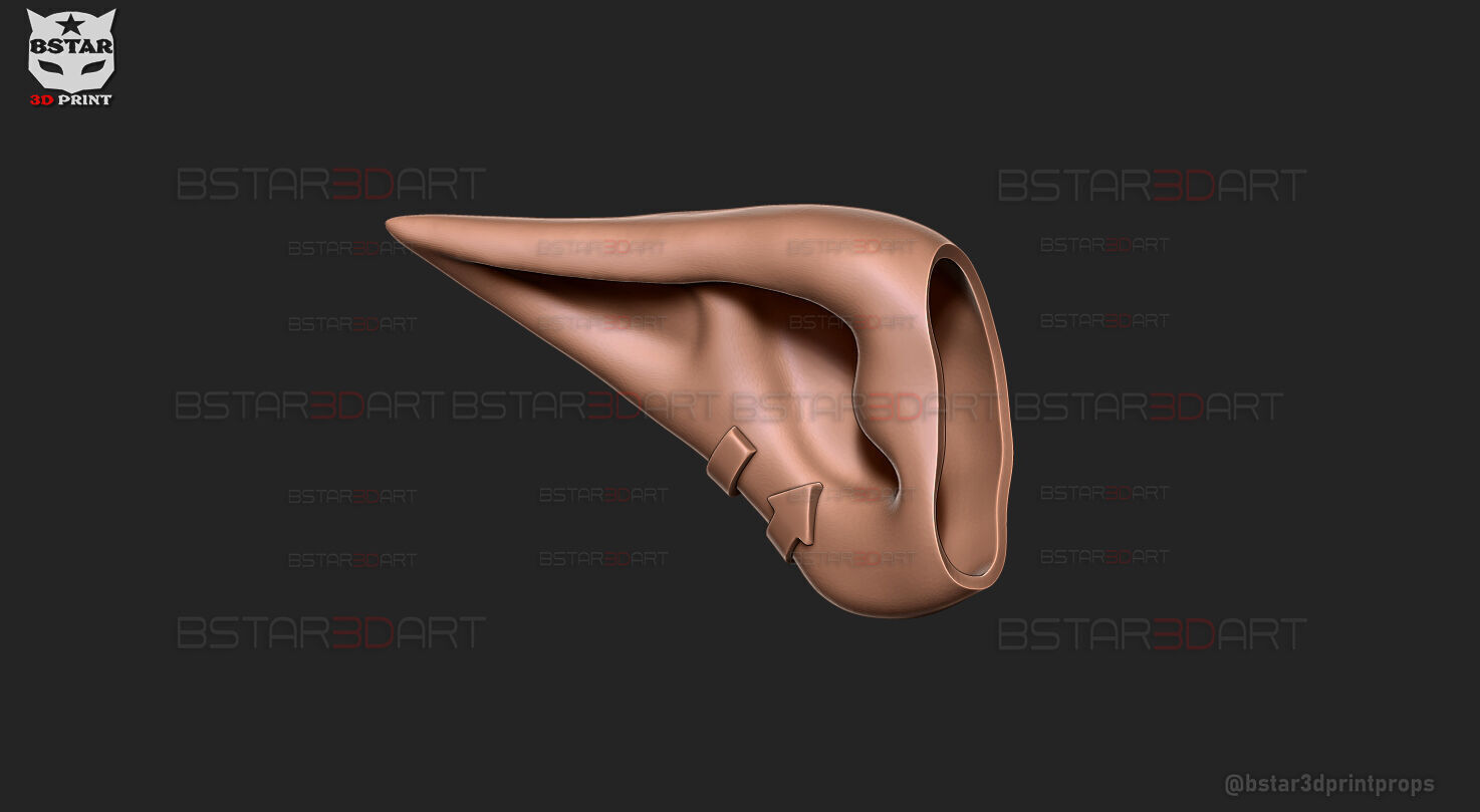 Elf Ear Wearable - Esil Ear Cosplay - Solo Leveling Anime 3D print model_18