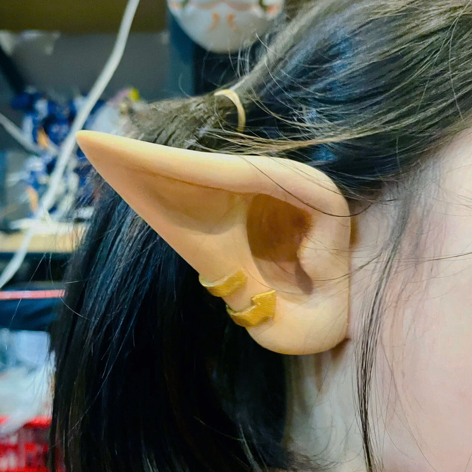 Elf Ear Wearable - Esil Ear Cosplay - Solo Leveling Anime 3D print model_1