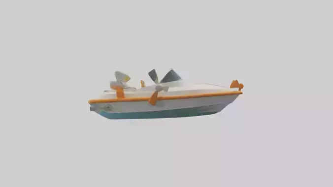 Cartoon Speedboat model