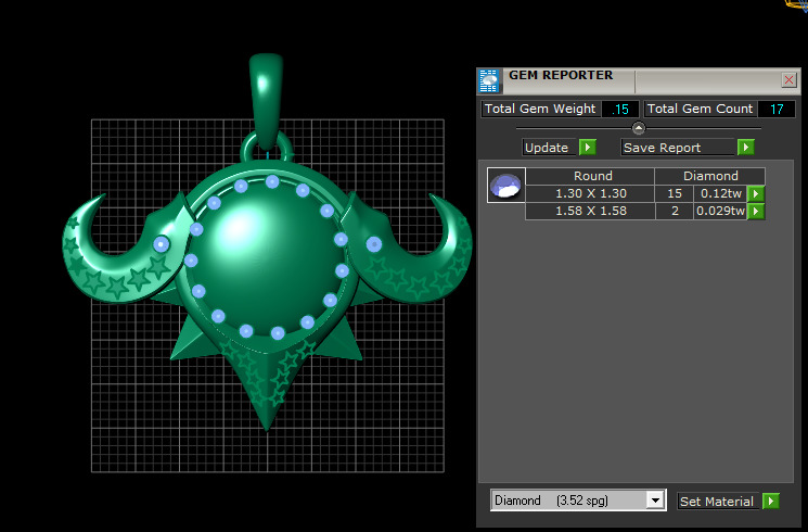 UNIQUE DESIGN GOLD PENDANT 3D PRINTABLE MODEL 3D print model_5