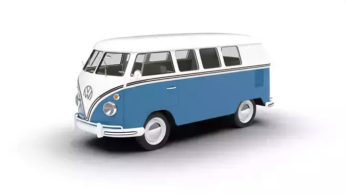 Volkswagen T1 Combi 1950 3d model 3D model