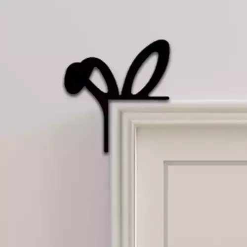 Rabbit Door Corner Decor