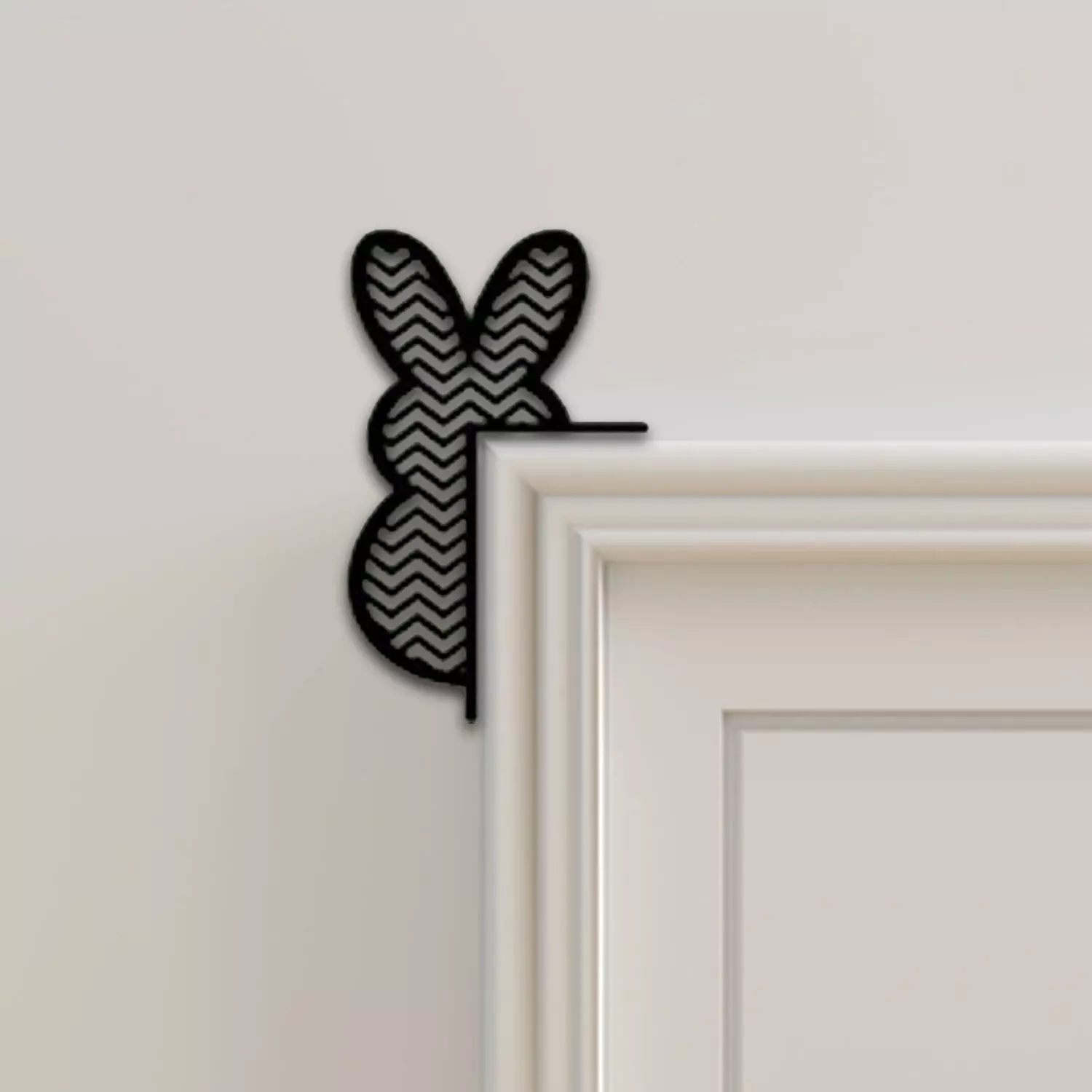 Rabbit Door Corner Decor 3D print model