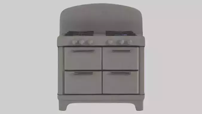 Cartoon Stove model 3D model