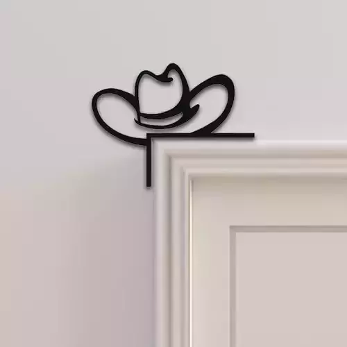 Cowboy Hat Door Corner Decor 3D print model