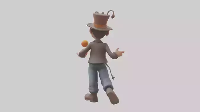 Cartoon Street Performer model