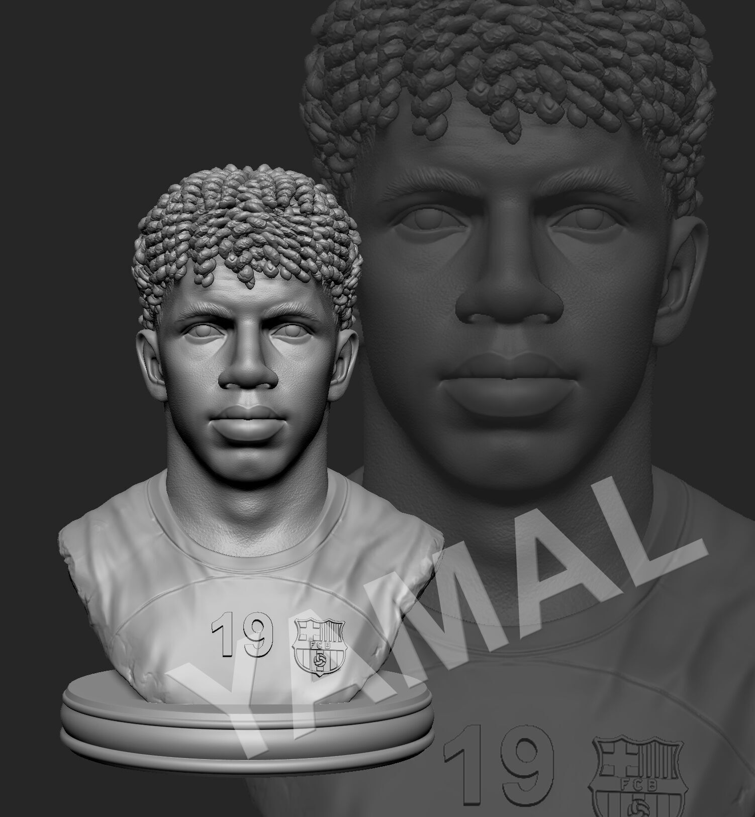 LAMINE YAMAL 3D print model_1