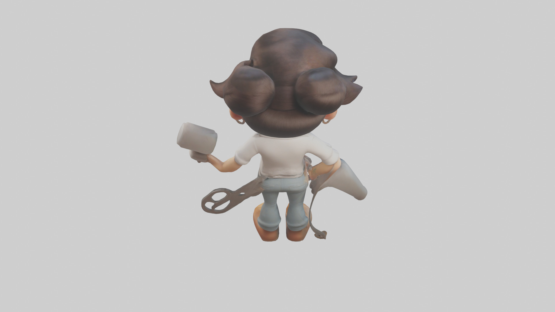 Cartoon Stylist model 3D model_15