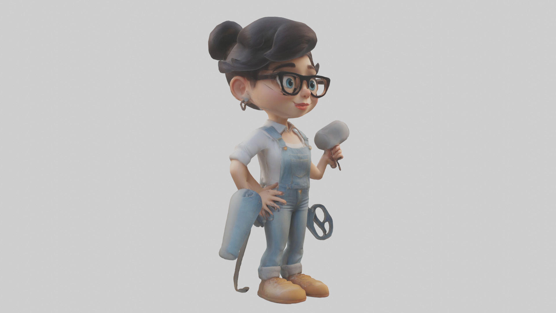Cartoon Stylist model 3D model_7