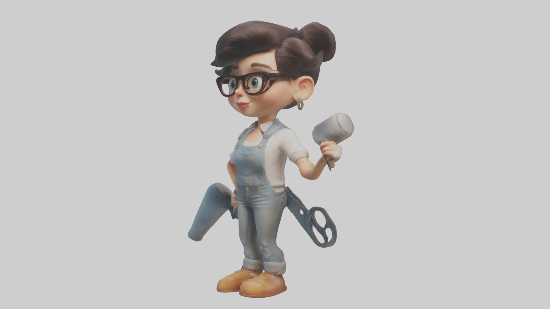 Cartoon Stylist model 3D model_8