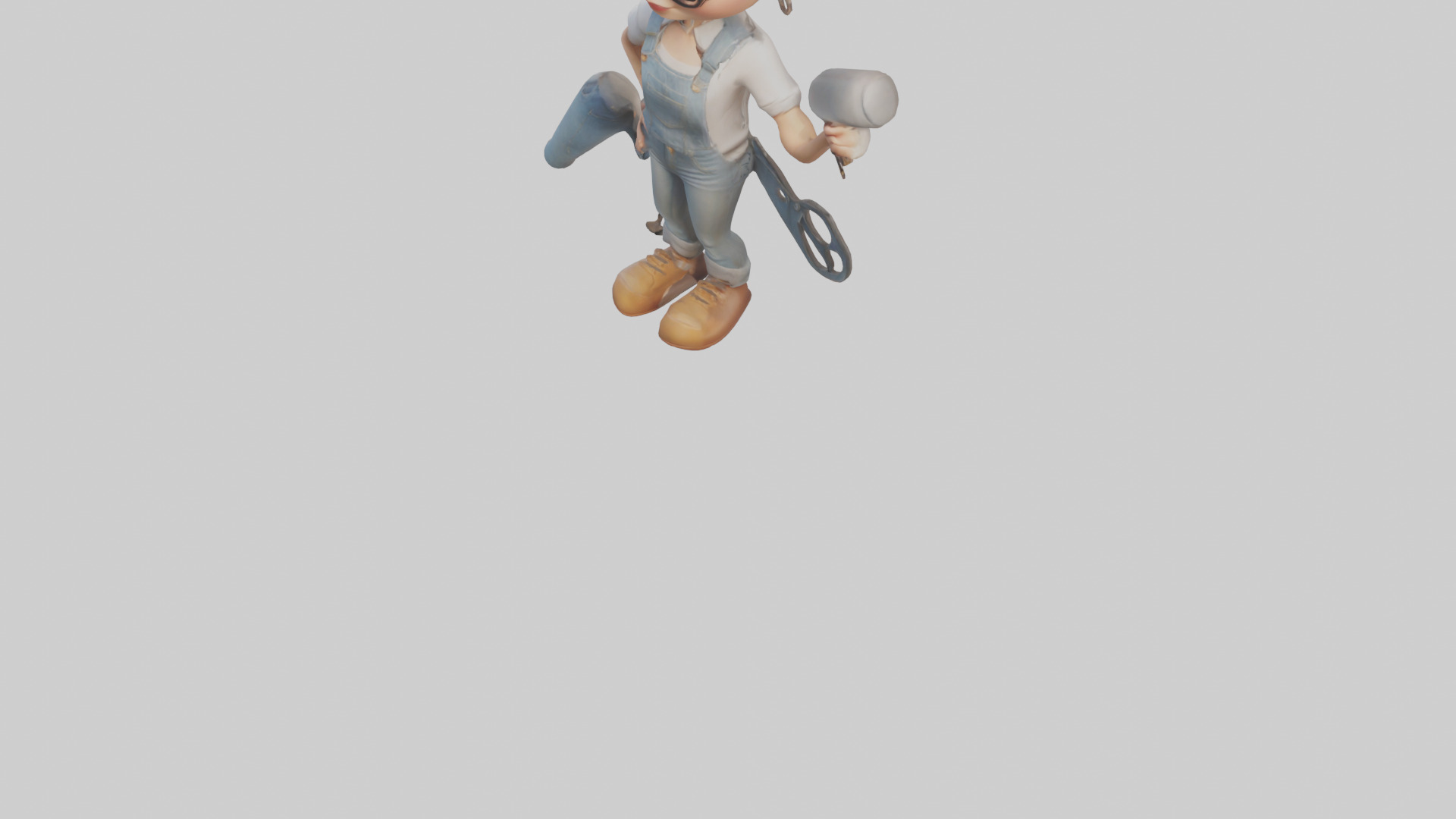 Cartoon Stylist model 3D model_5