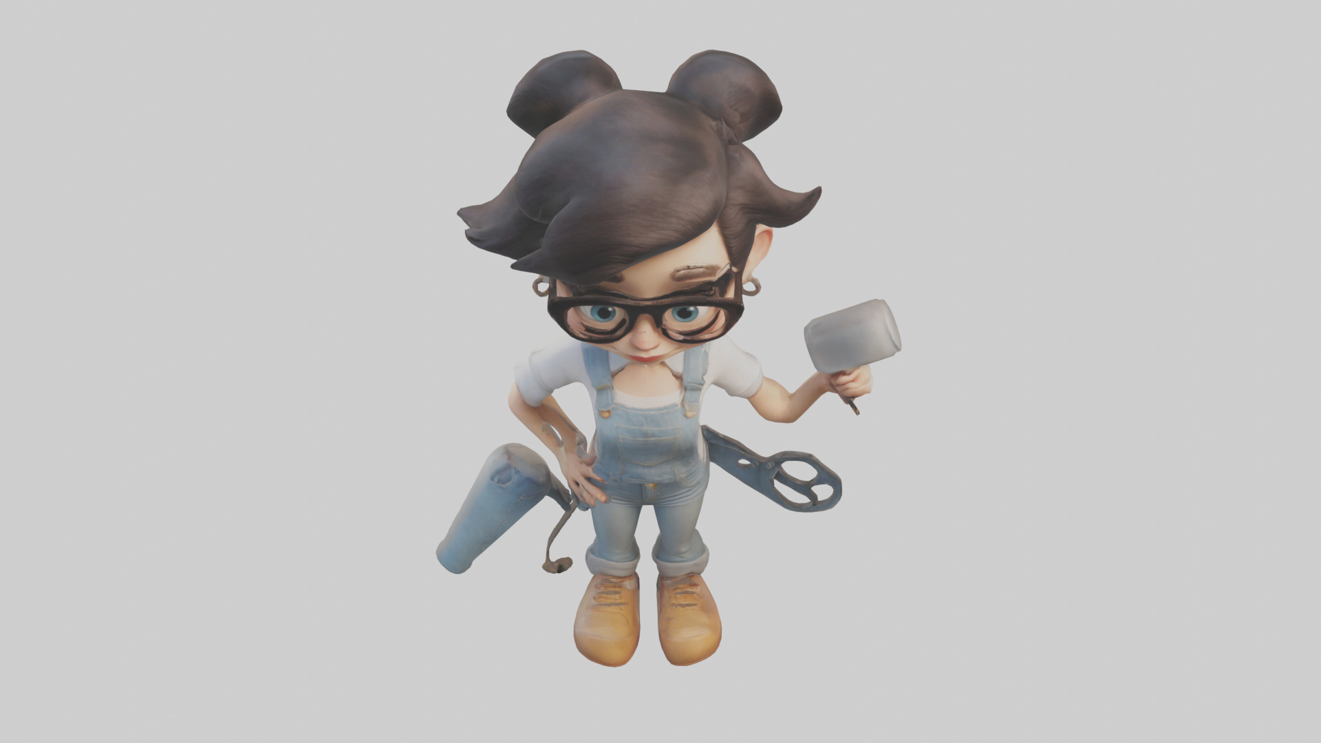 Cartoon Stylist model 3D model_16